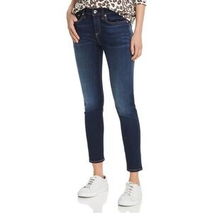 Rag & Bone Cate Mid-Rise Ankle Skinny Jeans size 25 April Blue Stretch